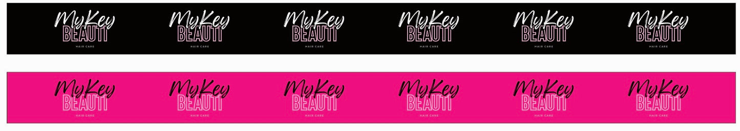 Black/Pink Silk Bonnet & Edge Wrap